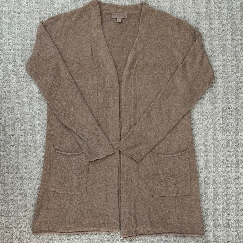 Barefoot Dreams Cozy Chic Lite Cardigan Tan